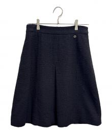 CHANEL（シャネル）の古着「ツイードスカート」｜ブラック