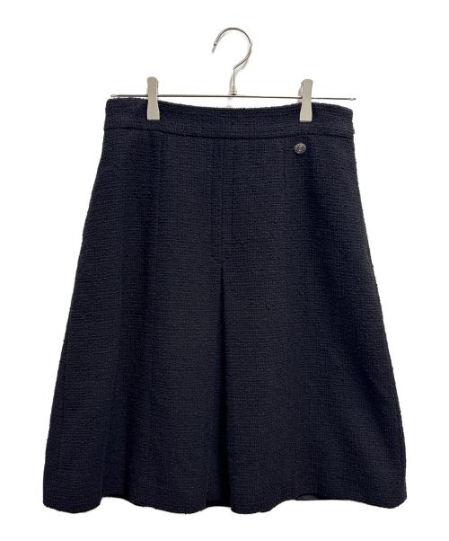 CHANEL（シャネル）CHANEL (シャネル) ツイードスカート ブラック サイズ:38の古着・服飾アイテム