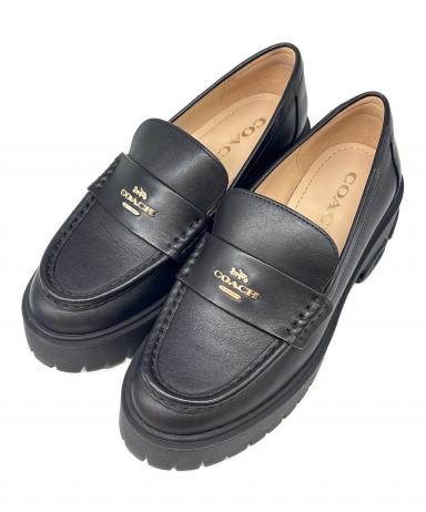 中古・古着通販】COACH (コーチ) ルーシーローファー ブラック サイズ