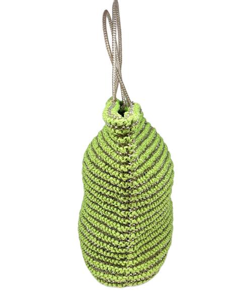 ANTEPRIMA（アンテプリマ）ANTEPRIMA (アンテプリマ) ストローワイヤーバッグ グリーンの古着・服飾アイテム