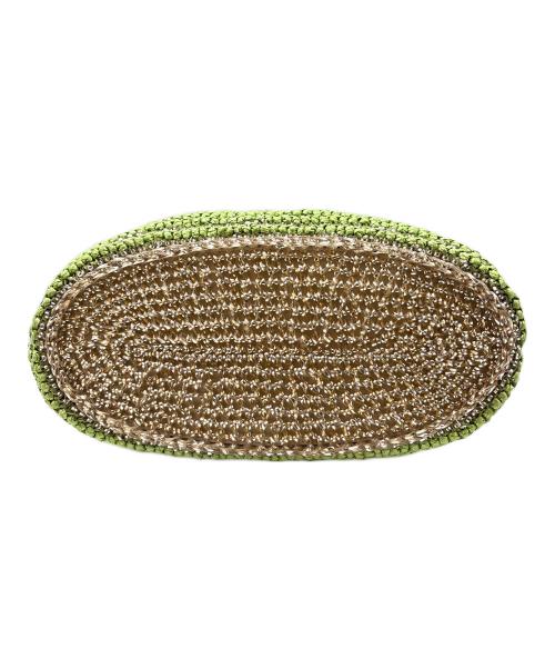 ANTEPRIMA（アンテプリマ）ANTEPRIMA (アンテプリマ) ストローワイヤーバッグ グリーンの古着・服飾アイテム