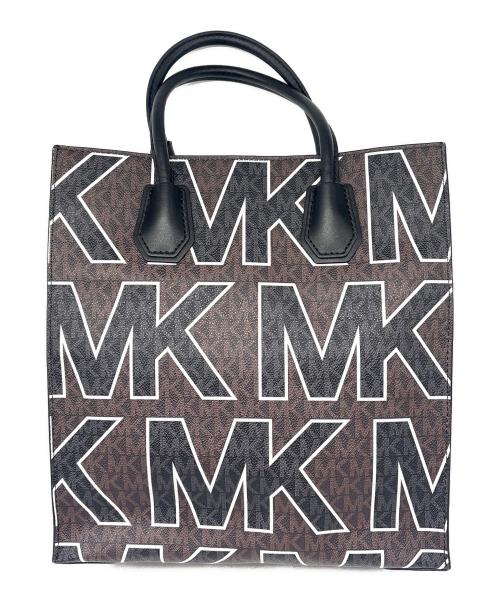 MICHAEL KORS（マイケル・コース）MICHAEL KORS (マイケルコース) トートバッグ ブラック×ブラウンの古着・服飾アイテム