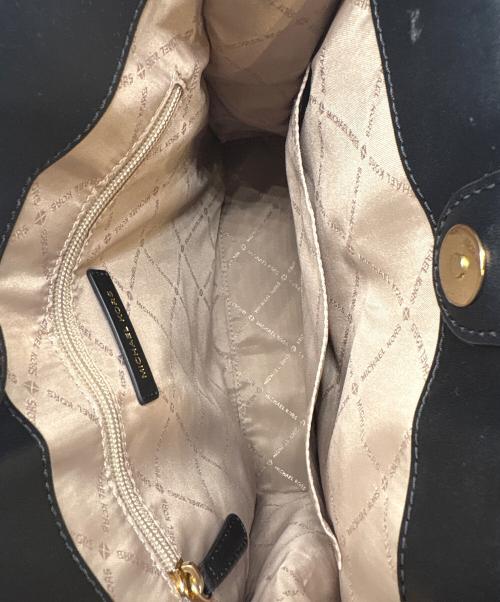 MICHAEL KORS（マイケル・コース）MICHAEL KORS (マイケルコース) トートバッグ ブラック×ブラウンの古着・服飾アイテム