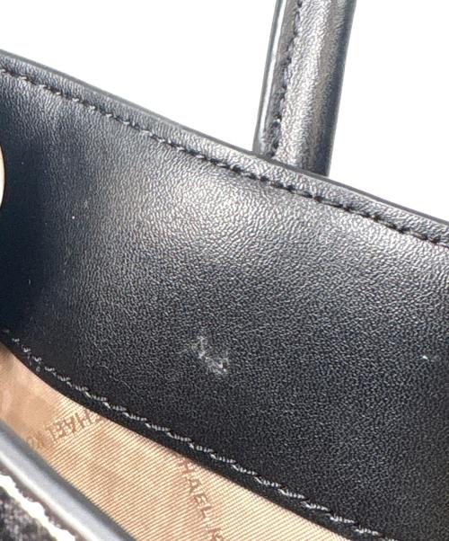 MICHAEL KORS（マイケル・コース）MICHAEL KORS (マイケルコース) トートバッグ ブラック×ブラウンの古着・服飾アイテム