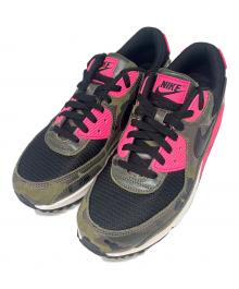 NIKE（ナイキ）の古着「スニーカー / AIR MAX 90 PRM(ナイキ エア マックス 90 プレミアム)」｜オリーブ×ピンク