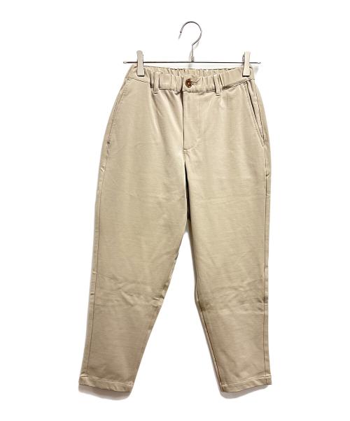 CAMBIO（カンビオ）CAMBIO (カンビオ) ポンチテーパードパンツ ベージュ サイズ:Sの古着・服飾アイテム