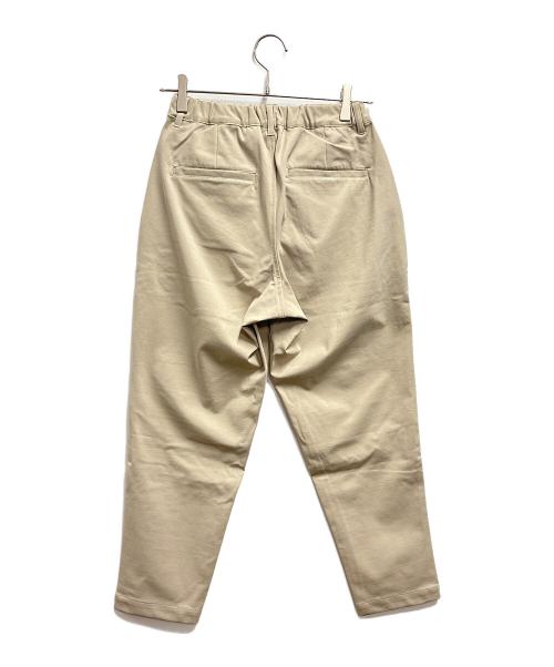 CAMBIO（カンビオ）CAMBIO (カンビオ) ポンチテーパードパンツ ベージュ サイズ:Sの古着・服飾アイテム