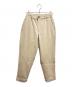 CAMBIO（カンビオ）の古着「ポンチテーパードパンツ」｜ベージュ