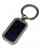 GUCCIグッチ）の古着「GGロゴキーリング」｜ブラック×シルバー