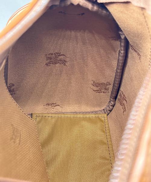 Burberry's（バーバリー）Burberry's (バーバリーズ) ミニボストンバッグ ブラウン×ブラック×レッドの古着・服飾アイテム