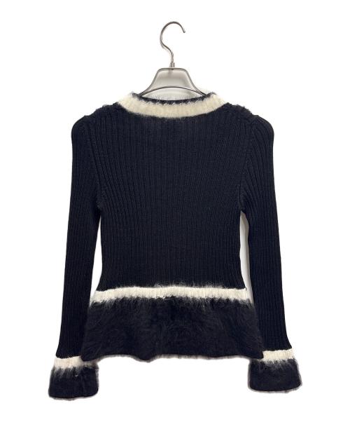 CHANEL（シャネル）CHANEL (シャネル) ココマークウールアンゴラニット ブラック サイズ:42の古着・服飾アイテム