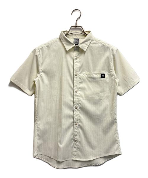 MILLET（ミレー）MILLET (ミレー) 半袖シャツ / インセクト バリヤー チェックシャツ アイボリー サイズ:Mの古着・服飾アイテム