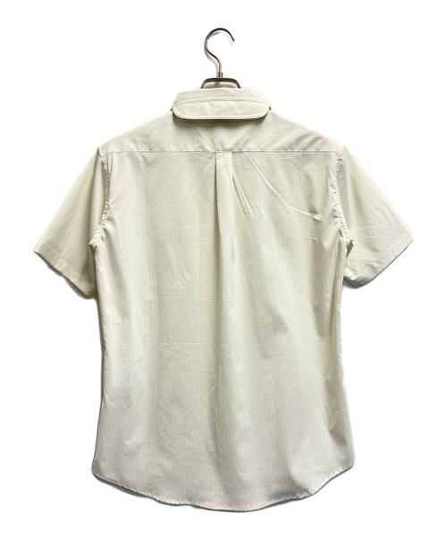 MILLET（ミレー）MILLET (ミレー) 半袖シャツ / インセクト バリヤー チェックシャツ アイボリー サイズ:Mの古着・服飾アイテム