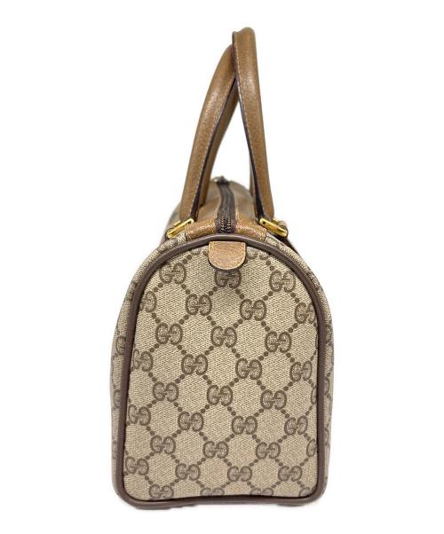 GUCCI（グッチ）GUCCI (グッチ) ミニボストンバッグ / OLD GUCCI GGスプリームキャンバス ブラウン×ベージュの古着・服飾アイテム