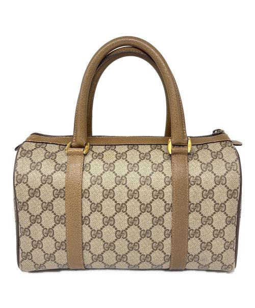 GUCCI（グッチ）GUCCI (グッチ) ミニボストンバッグ / OLD GUCCI GGスプリームキャンバス ブラウン×ベージュの古着・服飾アイテム
