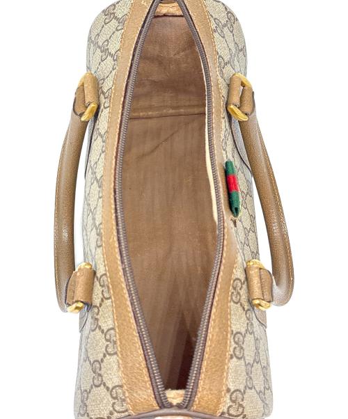 GUCCI（グッチ）GUCCI (グッチ) ミニボストンバッグ / OLD GUCCI GGスプリームキャンバス ブラウン×ベージュの古着・服飾アイテム