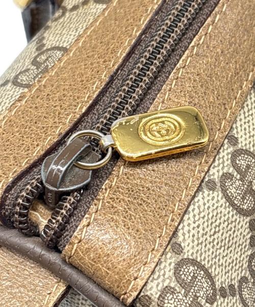GUCCI（グッチ）GUCCI (グッチ) ミニボストンバッグ / OLD GUCCI GGスプリームキャンバス ブラウン×ベージュの古着・服飾アイテム