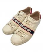 GUCCIグッチ）の古着「スニーカー / エースライン」｜アイボリー