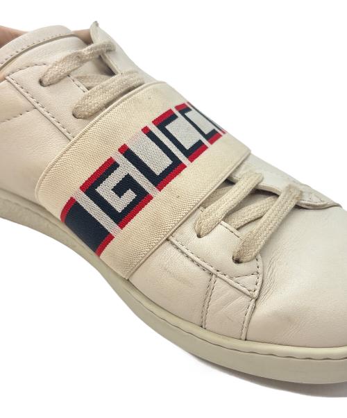 GUCCI（グッチ）GUCCI (グッチ) スニーカー / エースライン アイボリー サイズ:36 1/2の古着・服飾アイテム