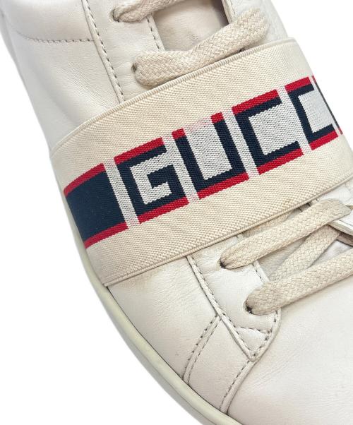 GUCCI（グッチ）GUCCI (グッチ) スニーカー / エースライン アイボリー サイズ:36 1/2の古着・服飾アイテム
