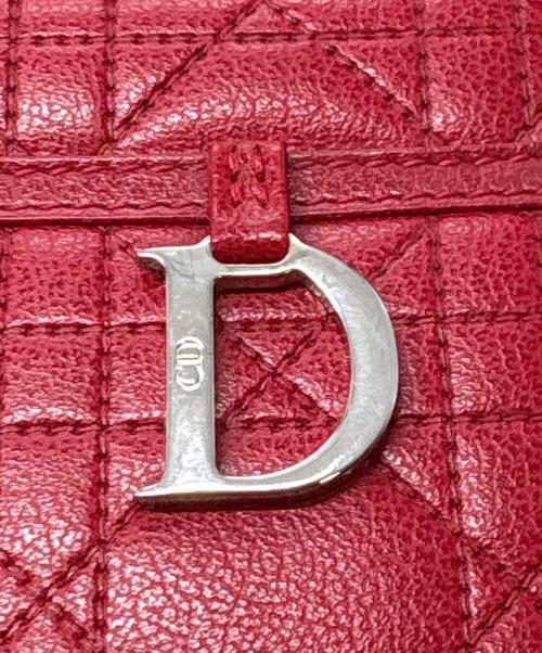Christian Dior（クリスチャン ディオール）Christian Dior (クリスチャン ディオール) カナージュバッグ レッドの古着・服飾アイテム