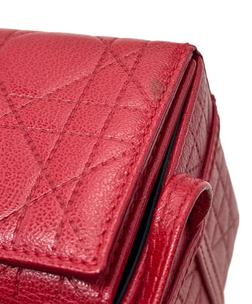 Christian Dior（クリスチャン ディオール）Christian Dior (クリスチャン ディオール) カナージュバッグ レッドの古着・服飾アイテム