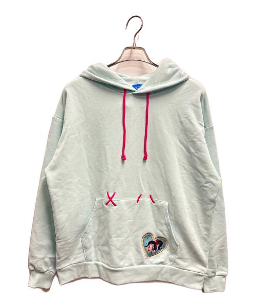DISNEY（ディズニー）DISNEY (ディズニー) プルオーバーパーカー / ヴァネロペのスウィーツ・ポップ・ワールド ミントグリーン サイズ:MLサイズの古着・服飾アイテム