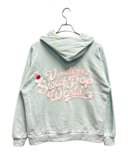 DISNEY（ディズニー）DISNEY (ディズニー) プルオーバーパーカー / ヴァネロペのスウィーツ・ポップ・ワールド ミントグリーン サイズ:MLサイズの古着・服飾アイテム