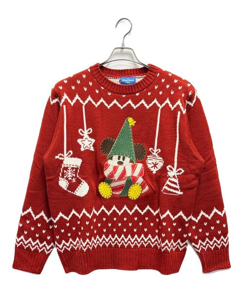 Disney RESORT（ディズニーリゾート）Disney RESORT (ディズニーリゾート) セーター / 40周年 クリスマス 2023 レッド サイズ:M〜Lの古着・服飾アイテム