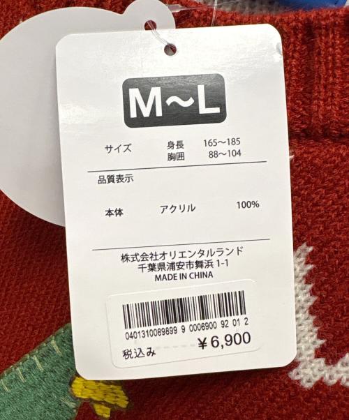 Disney RESORT（ディズニーリゾート）Disney RESORT (ディズニーリゾート) セーター / 40周年 クリスマス 2023 レッド サイズ:M〜Lの古着・服飾アイテム