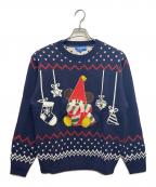 Disney RESORTディズニーリゾート）の古着「セーター / 40周年 クリスマス リルリンリン」｜ネイビー
