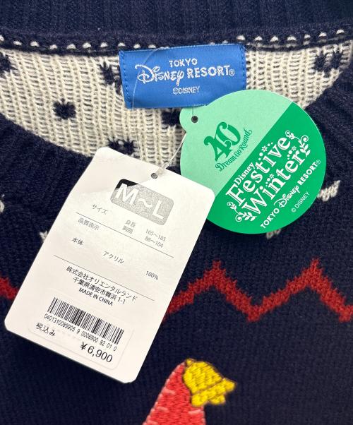 Disney RESORT（ディズニーリゾート）Disney RESORT (ディズニーリゾート) セーター / 40周年 クリスマス リルリンリン ネイビー サイズ:MLサイズの古着・服飾アイテム