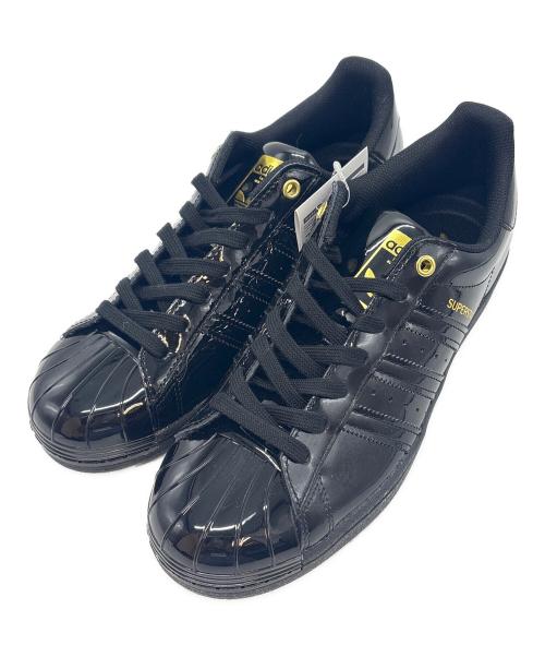 adidas（アディダス）adidas (アディダス) スニーカー / SUPER STAR METAL TOE W(スーパースター メタル トゥ) ブラック×ゴールド サイズ:US 10の古着・服飾アイテム