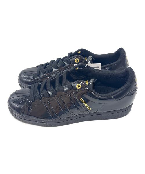 adidas（アディダス）adidas (アディダス) スニーカー / SUPER STAR METAL TOE W(スーパースター メタル トゥ) ブラック×ゴールド サイズ:US 10の古着・服飾アイテム