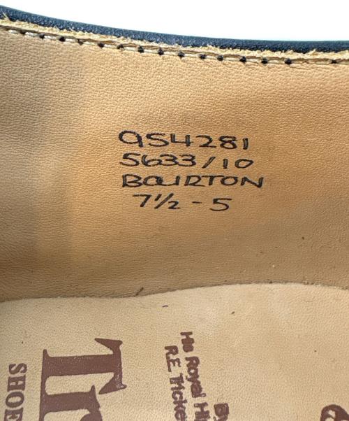 Tricker's（トリッカーズ）Tricker's (トリッカーズ) カントリーシューズ / BOURTON(バートン) ブラック サイズ:7.5の古着・服飾アイテム