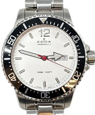 【中古】腕時計 エドックス EDOX 中古・古着通販】EDOX (エドックス) 腕時計 / クロノラリー クォーツ