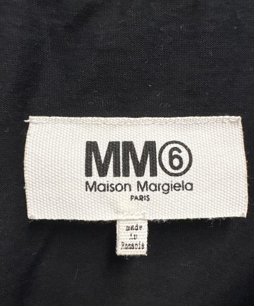 MM6 Maison Margiela（エムエムシックスメゾンマルジェラ）MM6 Maison Margiela (エムエムシックスメゾンマルジェラ) クロップドTシャツ / CHECKERS PRINTED SHORT TEE ブラック サイズ:Sの古着・服飾アイテム