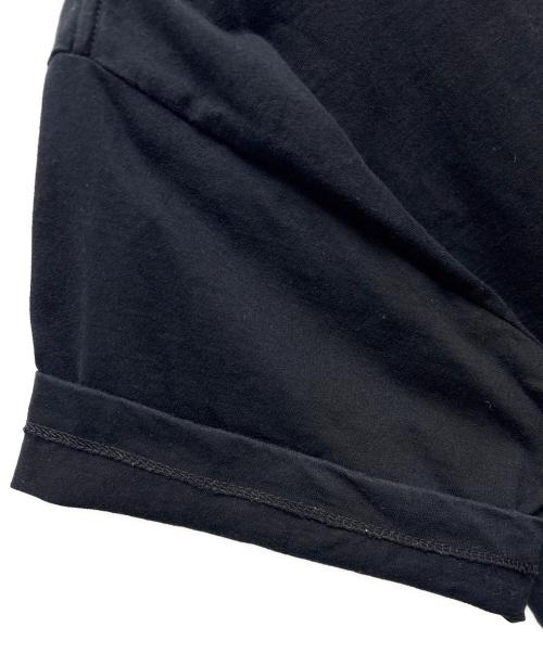 MM6 Maison Margiela（エムエムシックスメゾンマルジェラ）MM6 Maison Margiela (エムエムシックスメゾンマルジェラ) クロップドTシャツ / CHECKERS PRINTED SHORT TEE ブラック サイズ:Sの古着・服飾アイテム