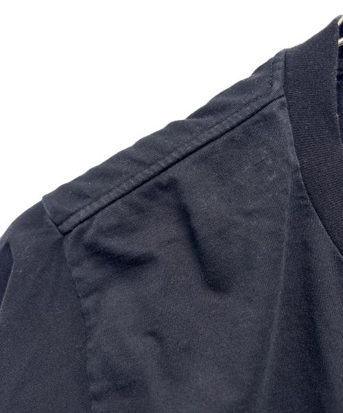 MM6 Maison Margiela（エムエムシックスメゾンマルジェラ）MM6 Maison Margiela (エムエムシックスメゾンマルジェラ) クロップドTシャツ / CHECKERS PRINTED SHORT TEE ブラック サイズ:Sの古着・服飾アイテム