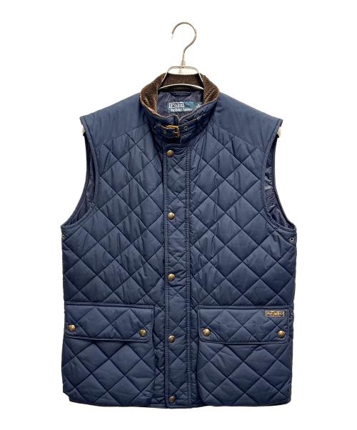 POLO RALPH LAUREN（ポロ・ラルフローレン）POLO RALPH LAUREN (ポロ・ラルフローレン) キルティングダウンベスト ネイビー サイズ:Mの古着・服飾アイテム