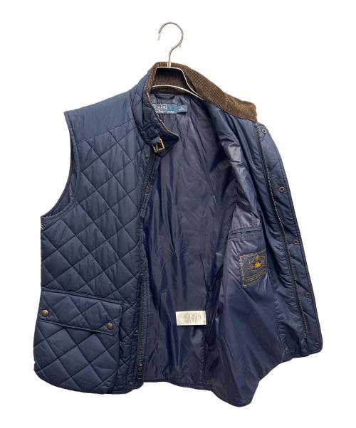 POLO RALPH LAUREN（ポロ・ラルフローレン）POLO RALPH LAUREN (ポロ・ラルフローレン) キルティングダウンベスト ネイビー サイズ:Mの古着・服飾アイテム