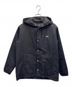 LACOSTEラコステ）の古着「中綿フードコーチジャケット」｜ブラック
