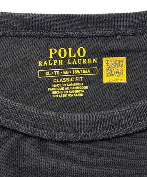 POLO RALPH LAUREN（ポロ・ラルフローレン）POLO RALPH LAUREN (ポロ・ラルフローレン) 長袖カットソー ブラック サイズ:XLの古着・服飾アイテム