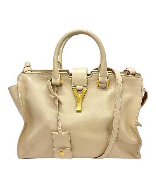 Saint Laurent Paris（サンローランパリ）Saint Laurent Paris (サンローランパリ) プチカバス Yライン アイボリーの古着・服飾アイテム