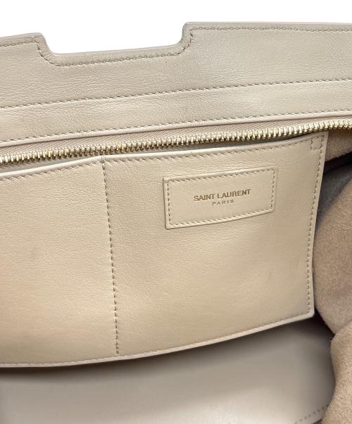 Saint Laurent Paris（サンローランパリ）Saint Laurent Paris (サンローランパリ) プチカバス Yライン アイボリーの古着・服飾アイテム