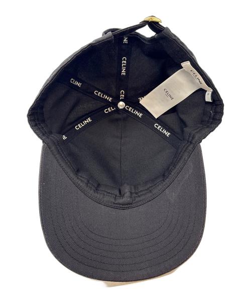 CELINE（セリーヌ）CELINE (セリーヌ) ベースボールキャップ ブラックの古着・服飾アイテム