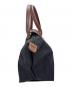 LONGCHAMP (ロンシャン) 折りたたみバッグ ブラック×ブラウン：8000円