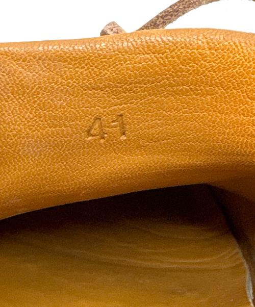 HERMES（エルメス）HERMES (エルメス) デッキシューズ ホワイト×ブラウン サイズ:41の古着・服飾アイテム