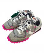 NIKE×OFFWHITEナイキ×オフホワイト）の古着「スニーカー/WMNS WAFFLE RACER/OW」｜グレー