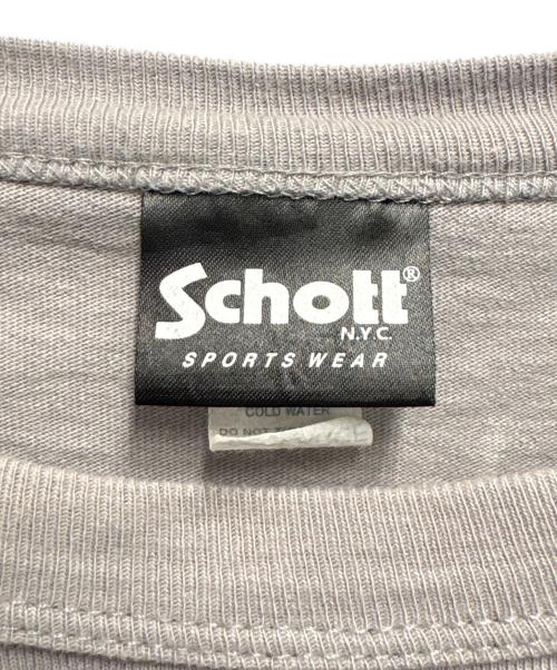 Schott（ショット）schott (ショット) プリントTシャツ グレー サイズ:XXLの古着・服飾アイテム